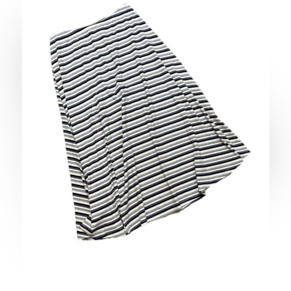 Olivaceous Striped Maxi Skirt Gray Blue Size Small NWT